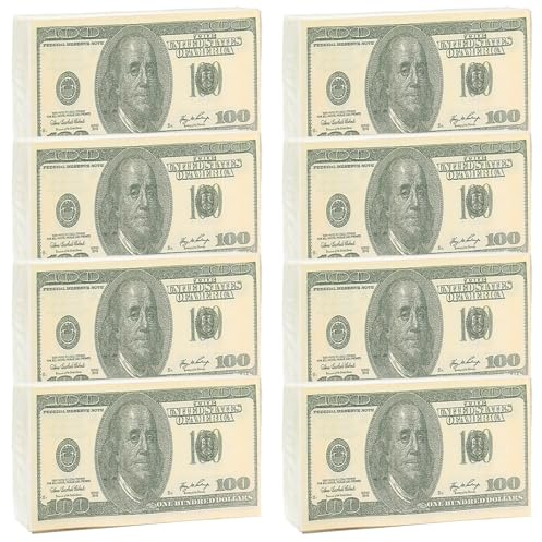 72 Stück Servietten,Papierservietten Partygeschirr,100 US-Dollar Servietten | Party Papiertücher, 3 Lagen, Papierservietten mit Motiv-US-Dollar,Tischdeko Mottoparty,Geburtstag Party Deko