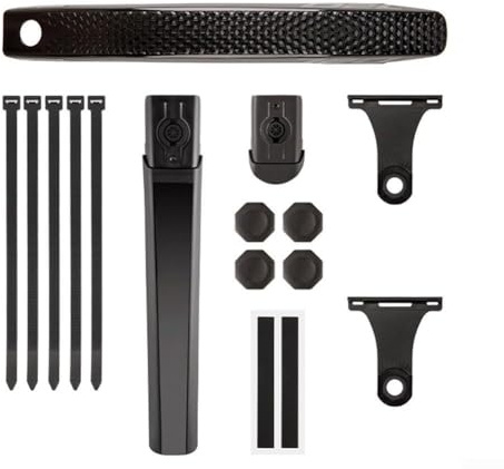 Yuanpgky Verstellbarer Winkel für Fahrrad-Schutzblech für Rennräder, PC-Material, Regenbrett mit Verlängerung, 335 mm + 197 mm, kompatibel mit mehreren Radgrößen (ein Set)