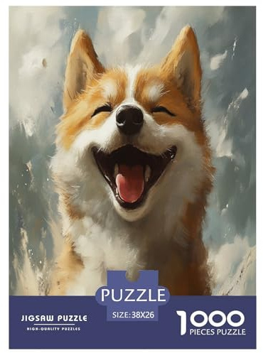 Shiba Inu 1000 Teile Klassische Puzzles EIN Herausforderndes Rätsel Für Die Ganze Familie Impossible Geschicklichkeitsspiel 38x26cm/1000pcs
