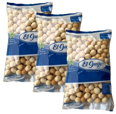 IPACK | Picos Bolas Mini de Pan Crujientes El Guijo | Pack 3 Bolsas x 150 g (450 g) | Pan Tostado Artesano | Ideal Aperitivos, Ensaladas y Tapas