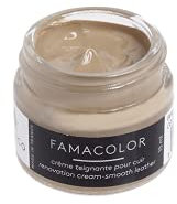 Famaco Leather Repair & Dye Cream | Self Seal Colourant for Quick and Easy Repair | Suitable for Sofas, Car Seats, Shoes, Handbag, and More (Beige Colonial)