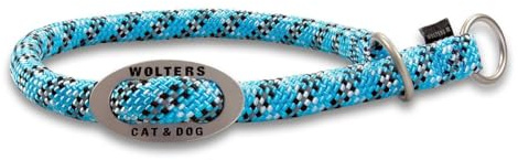 Wolters | Schlupfhalsband Everest reflektierend aqua/schwarz | Halsumfang 35 x B 0,9 cm