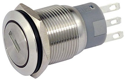 Blanko 207043 - Interruttore a chiave in metallo, chiusura 19 mm, 1 apertura