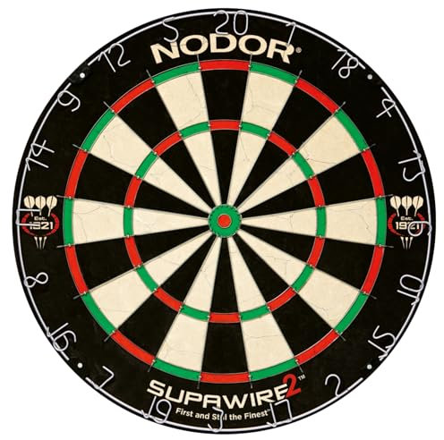 Nodor DBSW Football Supawire Dartscheibe mit Borsten, einfarbig, Einheitsgröße