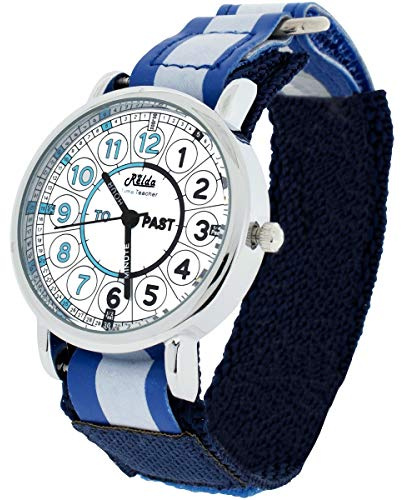 Time Teacher Teaching Telling Quick Learn Children's Watch Blue + Award