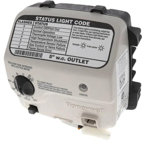 Honeywell WT8840B1000 Water Heater Gas Control Valve, NAT 160 Degree F 1 Cavity