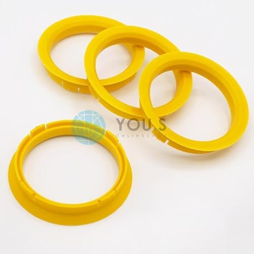 4 x ZENTRIERRINGE DISTANZRING für ALUFELGEN FZ23 74,1-65,1 mm CMS, DBV, Proline Wheels, Schmidt Revolution