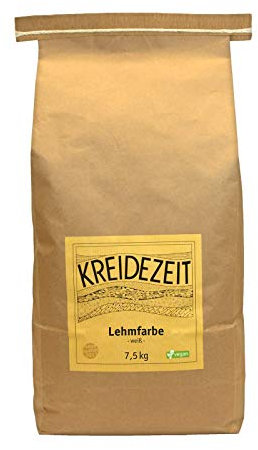 Kreidezeit Lehmfarbe-weiß-7,50 kg