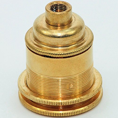 Lamp Holder | ES | E27 | Edison Screw Threaded 10mm Entry Lamp Holder Made in The UK Brass