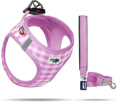 Vest Harness Air-Mesh Pink-Caro M & Leash L
