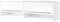 Arthauss Over Bed Storage Unit - White Gloss Tall Cabinet for Wall Beds, Storage Solution