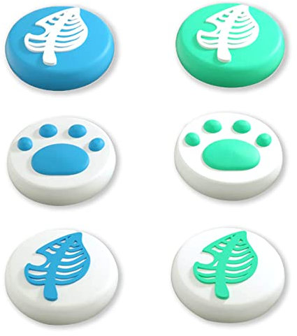 Switch Animal Crossing Thumb Grips, Cute Switch Thumb Grip Caps - Animal Crossing Switch Accessories (6PCS)