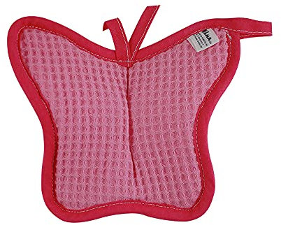 Presina in nido d'ape ZANZIBAR Made in Italy a forma di Farfalla (nella foto vedi tutti i colori prodotti) prezzo riferito alla presina singola (Rosa)