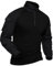 XKTTAC Combat Shirt Tactical mit 2-4 Taschen Herren Militär Ausrüstung Security Outdoor Polizei Hemd Bundeswehr Paintball Airsoft(B-bk/2 Taschen,XL)