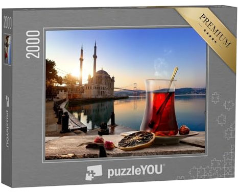 puzzleYOU: Puzzle 2000 Teile „Ortakoy-Moschee und Bosporus in Istanbul am frühen Morgen, Türkei“