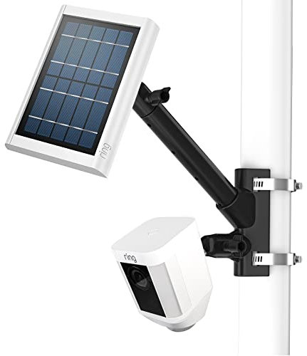 HOLACA 2-in-1 Universal Wasserleitung Stahlrohr Festbügel für Spotlight Kamera Plus, Spotlight Kamera Pro, Stick Up Cam, Spotlight Cam, Solarpanel(Schwarz)