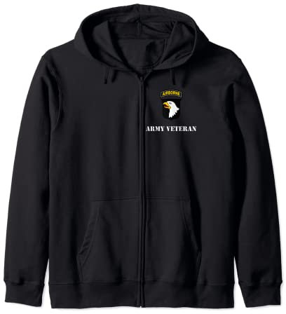 Aufnäher 101st Airborne Division, Weiß Kapuzenjacke