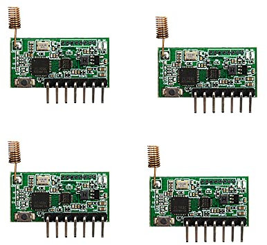 QIACHIP RX480e 868 MHz Sender empfänger RF Funk modul für Arduino und Garagentoröffner,Wireless Module with Antenna 4 Sätze