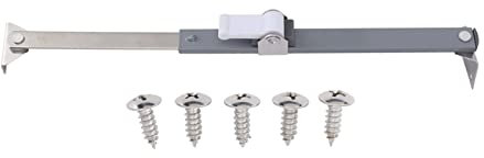 Cerradura de Soporte de Ventana, Soporte de Ventana Abatible Escalable Multifuncional para Tienda (01)