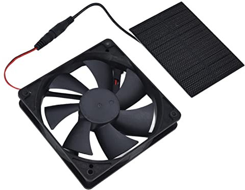 Mini Kit de Ventilateur de Panneau Solaire 3W Ventilateur d'extraction à énergie Solaire Professionnel pour Poulaillers Serres Hangars