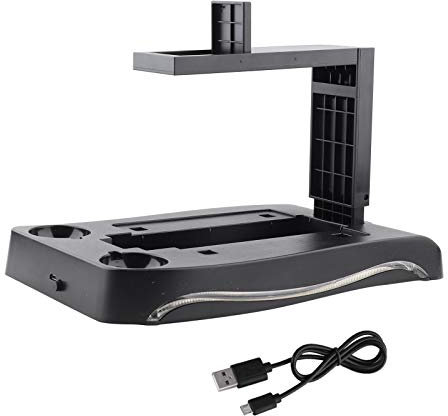 SYH&AQYE VR Controller Ladestation Dock Ständer, Blaues LED Licht, Ladegerät Dock Station Halterung, Langlebige Multifunktionsunterstützung für PS4 VR