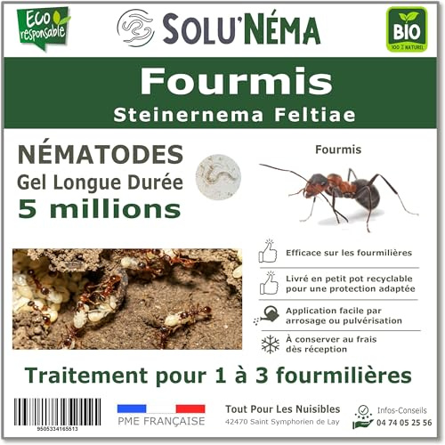 SOLUNEMA - Nématodes Contre Les Fourmis 5 Millions Longue Durée