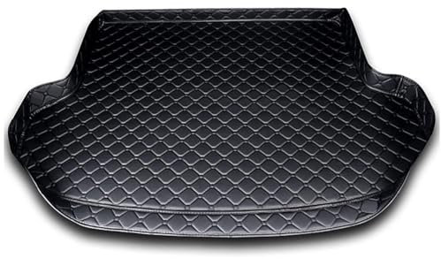 TISTIK Coche Cuero Alfombrillas Maletero para Hyundai i30 2012-2017, Maletero Bandeja Forro Impermeable Antideslizante Maletero Protectora Accesorios,B/Black