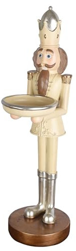 Weihnachten Figur Nussknacker Shabby Chic Kerzenleuchter Xmas 40cm lup099 Palazzo Exklusiv