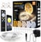 LED Strip 30M Set Dimmbar, APP Steuerung, Warmweiß bis Kaltweiß LED Streifen 24V Selbstklebend mit Netzteil Fernbedienung, Flexibel DIY LED Band 2700K-6500K, led Lichtband für Innen Küche Zimmer Deko