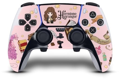 Head Case Designs Officially Licensed Harry Potter Hermione Pattern Graphics Vinyl Sticker Gaming Skin Decal Cover Compatible With Sony PlayStation 5 PS5 DualSense Edge Controller