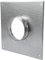 Kanalanschluss Flansch Ø 100 mm, Verzinkter Stahl, Gerader oder flexibler Rohrflansch für Heizung, Kühlungs und Belüftungssysteme (10 cm)