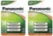 PANASONIC Lot de 2 Blisters de 3 Piles Rechargeables AAA NiMH HR03 750 mAh Ready to Use - 1,2V