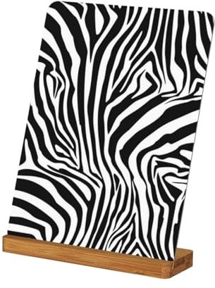 EgoMed Zebra-Muster, Metall-Fotorahmen, benutzerdefinierte Bilderrahmen Tisch Schreibtisch Bild Display Bilderrahmen Set, 7 in