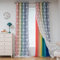 MYSKY HOME Kinderzimmer Gardinen mit Ösen Verdunklungsvorhang Gardine Vorhang Blickdicht Curtain Junge mit Voile Doppellagige Vorhänge Ösenvorhang 2er Set, H 240 x B 132 cm, Regenbogen
