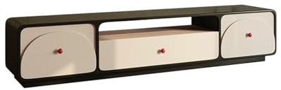 Lizhuzhuzs28 Banc TV Meuble TV sur Pied for Salon, Meuble de Rangement cloisonné à 3 tiroirs Meuble TV