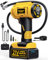 KeenPower Cordless Tire Inflator Portable Air Compressor, 160PSI 3X Faster Car Tire Pump, 21V Rechargeable Battery Powered Air Compressor, Larger & Clear HD Digital Pressure Gauge w/4+N Smart Modes