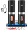 Pepper Grinder,Haomacro Electric Salt and Pepper Grinder Set Home BBQ Rechargeable Pepper Mill-No Battery Needed-Automatic Salt Grinder with Charging Base,Adjustable Coarseness,Gift for Famaily