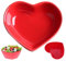 1PC Heart Shaped Bowl, 9x7.5 Candy Bowl Red Heart Bowl for Salad Soup Snack Dessert Cute Bowls for Romantic Meals or Home Decor