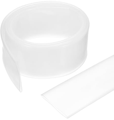 sourcing map 30mm Heat Shrink Tubing Waterproof, 3:1 Dual Wall Marine Adhesive Lined Industrial Heat Shrink Tube Wiring Wrap 3ft 1 3/16 Inch, Clear-1m