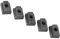 5 Stück T-Nutenstein aus Kohlenstoffstahl mit Hoher Härte, Schwarzoxid-Finish, Pressgewindeformungs-T-Nut mit Vierkantmutter-Schlitz M6 für CNC-Fräser, Bauschiene, 3D-Drucker,