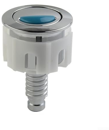 Zilimontt Doppelspülung WC-Knopf Chrom Wassersparende Alternative kompatibel mit Spülkästen 38–49 mm Öffnungsbereich