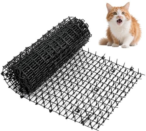 Flintronic 30 x 200 cm Dornengitter Gegen Katzen, katzenabwehr Matte, Anti-Katzenabwehr für Garten, Tier Barriere mit Spikes, katzenschreck Gitter, für Hunde-Katzen Wildtiere, Inner & Außer