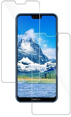 FOXZKISS für Panzerglas Huawei P20 lite Schutzfolie, 2 Stück 9H Härte Displayschutz für Huawei P20 lite Panzerfolie