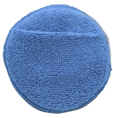 Plaquette d'Application de Cire - Tampons Cire Automobile,Éponge De Polissage 13 cm avec Poche pour Soins Cuir, Auto, Moto, Traitement Pneus, Correction Peinture, Extérieur Camping-Car