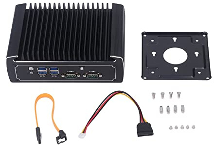 Plyisty Eingebetteter Industrieller PC-Mini-Computer mit -Prozessor 10. Generation für den Kontinuierlichen 24-Stunden-Betrieb (EU-Stecker)