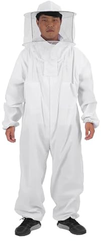 Imker-Schutzbekleidung Professioneller Imker-Schutzanzug, atmungsaktiver Ganzkörperanzug, Imkerei-Schutzausrüstung(XL)