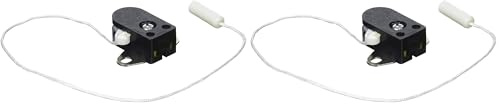 Legrand - Interrupteur à tirette pour éclairage de mobilier - Noir (Lot de 2)