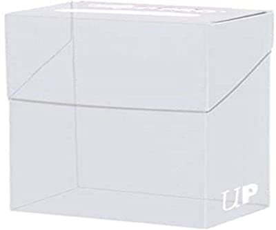 Ultra Pro 81454 Solid Deck Box Porta Mazzo, Bianco trasparente