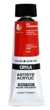 Daler-Rowney Cryla Acrylic 75 ml Cadmium Red, Professional Artists