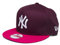 New Era Caps Cotton Block 5 New York Yankees Maroon Rose S/M